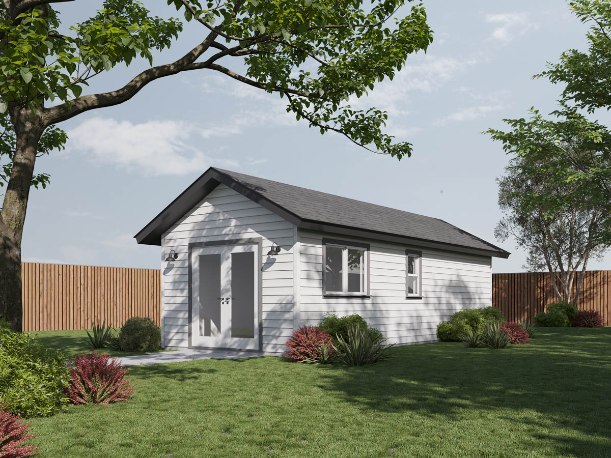 Anchored Tiny Homes of Southern New Hampshire B-360 1 bedroom ADU model. 