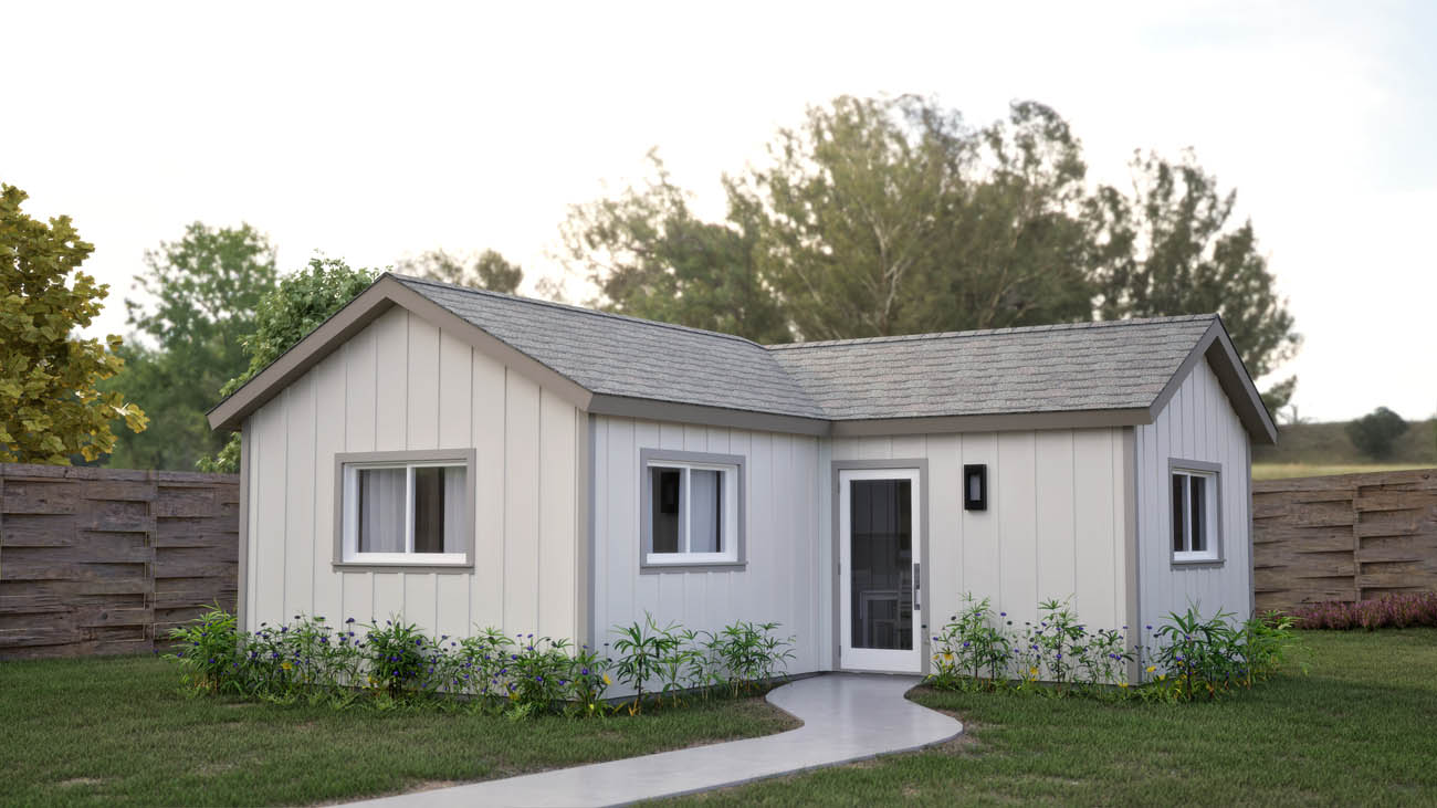Anchored Tiny Homes of King of Prussia and Quakertown B-436 1 bedroom ADU model.