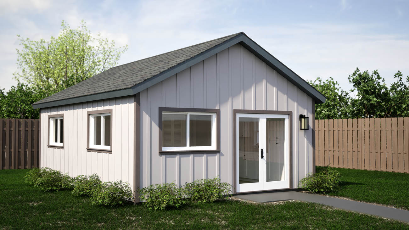 Anchored Tiny Homes of King of Prussia and Quakertown B-450 1 bedroom ADU model.