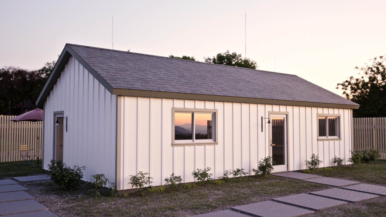 Anchored Tiny Homes of King of Prussia and Quakertown B-720 1 bedroom ADU model.