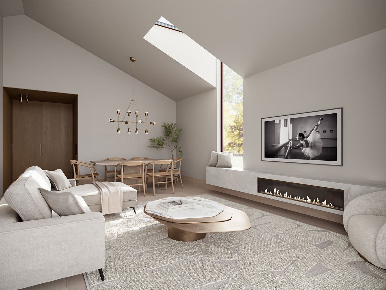 The beautiful gable diamond series model living room - Anchored Tiny Homes San Jose.